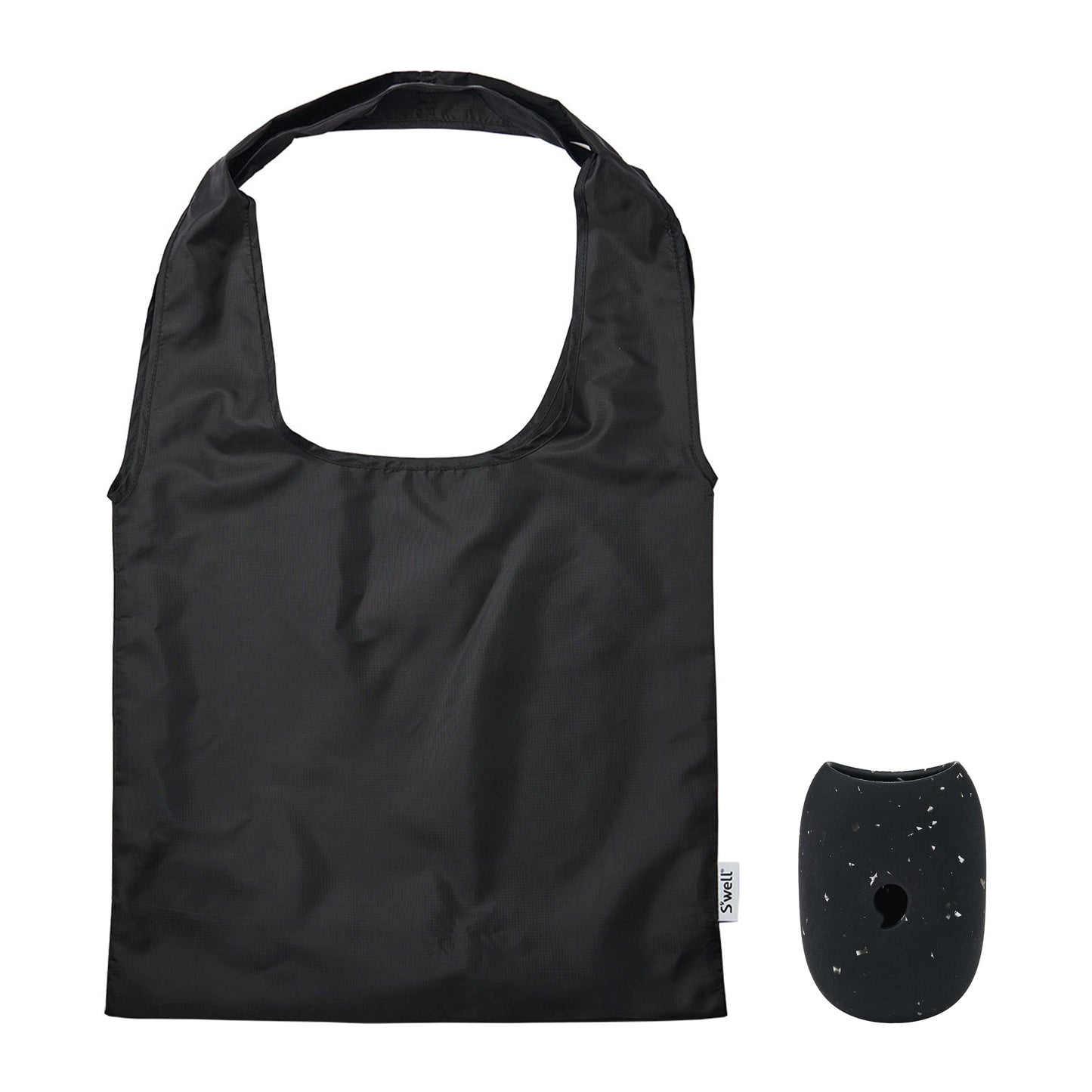 droplet-tote-i6 Swell-Droplet-Tote-Bag-Onyx-Black-Speckled-Front-With-Capsule.jpg
