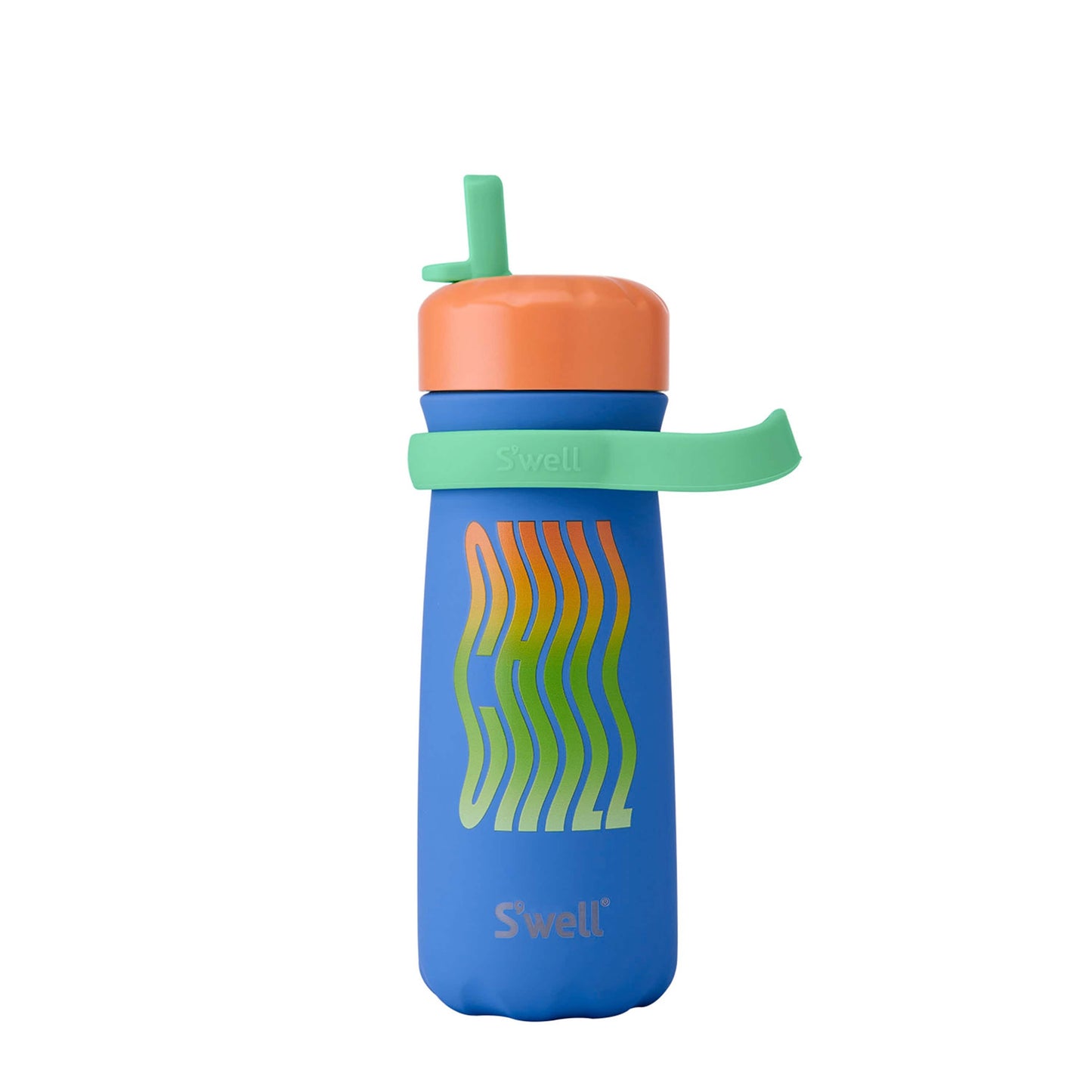 traveler-with-flip-straw-lid-16oz-l6 Swell-Kids-Water-Bottle-Traveler-16oz-Blue-Chill-Front-Lid-Up.jpg