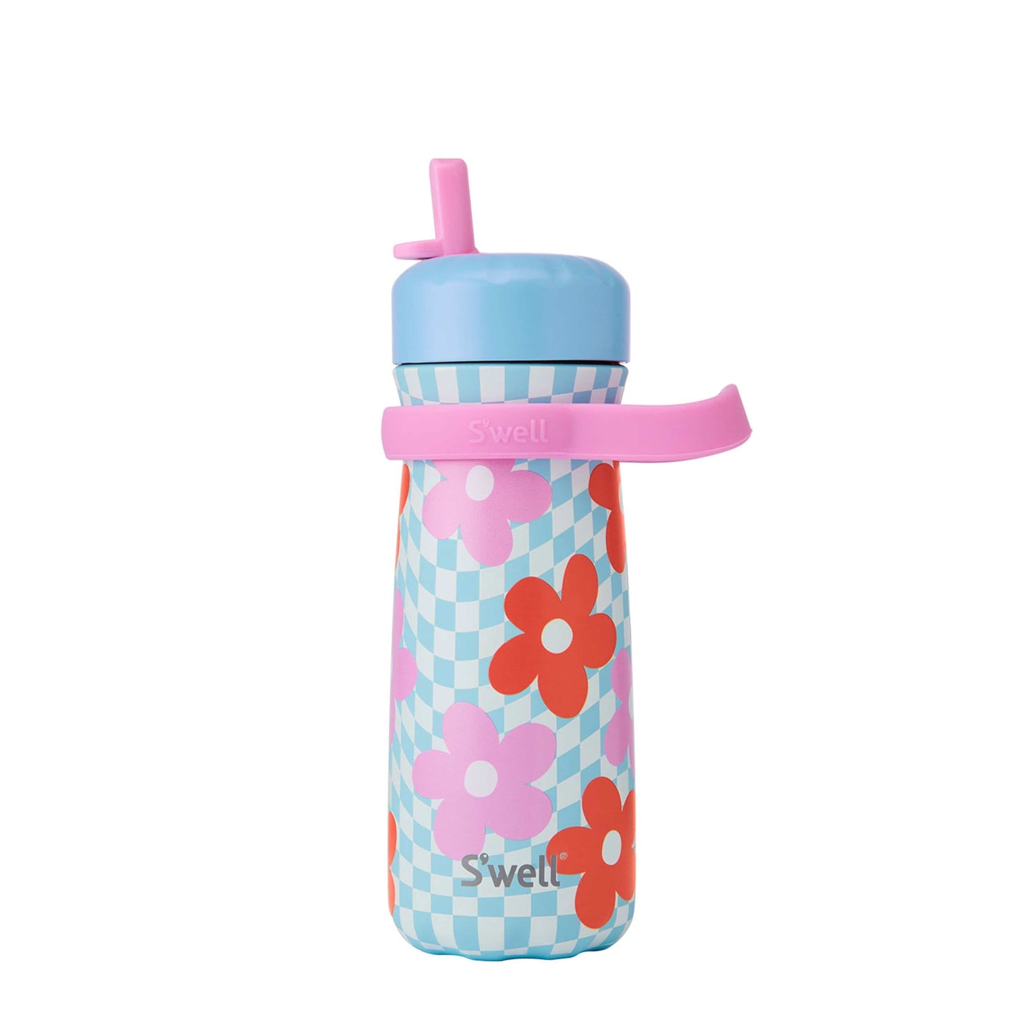 traveler-with-flip-straw-lid-16oz-l6 Swell-Kids-Water-Bottle-Traveler-16oz-Pink-Petal-Front-Lid-Up.jpg