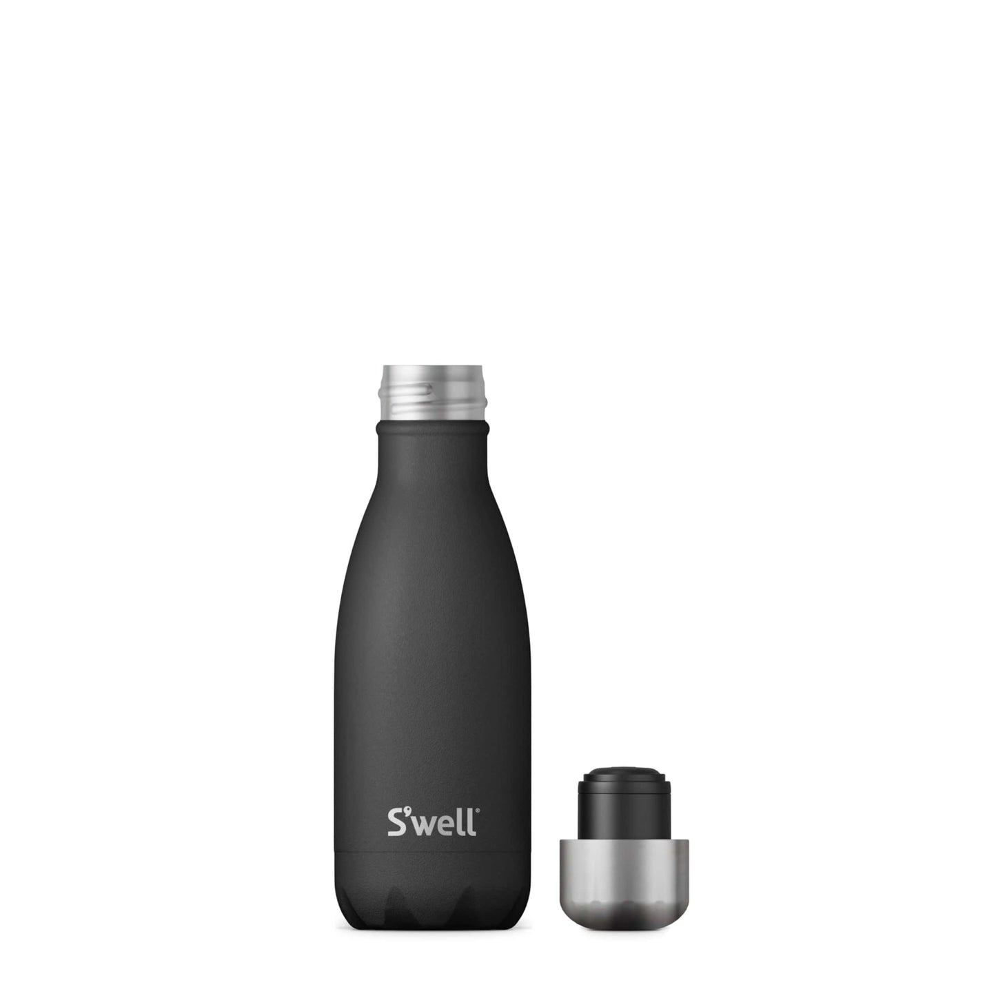 original-bottle-9oz-h2 Swell-Water-Bottle-9oz-Black-Onyx-Cap-Off.jpg